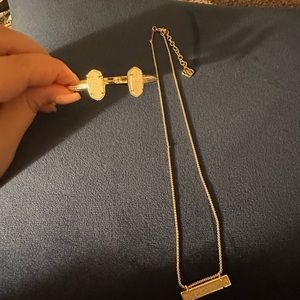 Kendra Scott Necklace and Cuff Bracelet
